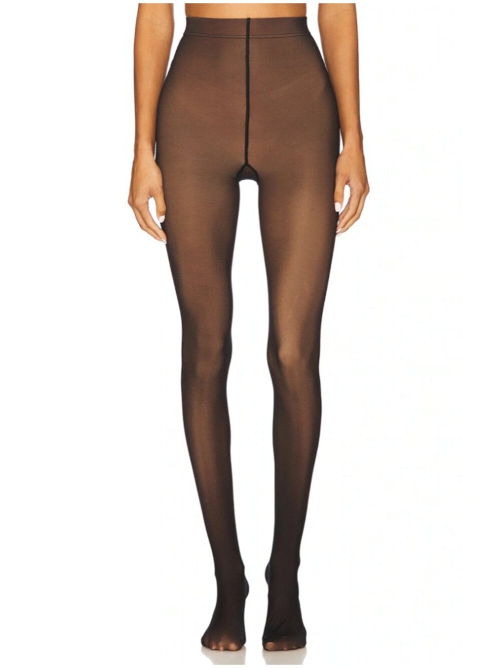 NEW Small Medium Stems Skin Illusion Sheer Effect Tights in Beige & Black Thick